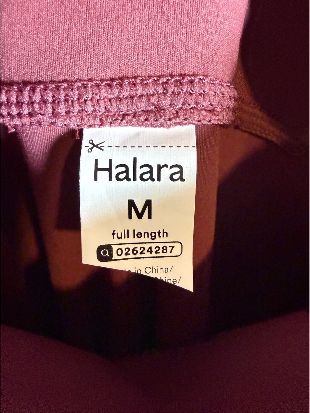 Halara SoftlyZero High Waisted Leggings-UPF50+ Red Mahogany Size M - Picture 5 of 8